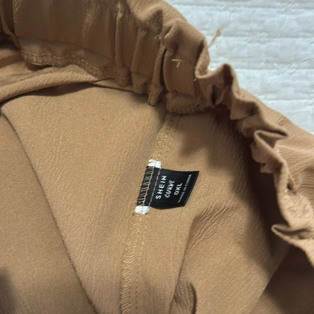 TAN A-Line Midi Skirt for Casual Wear
